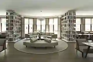 Library Lounge at Lodha Crown Kolshet